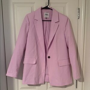 Zara Women's Light Pink Blazer